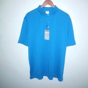 Callaway XL Mens Turquoise Golf Polo Shirt